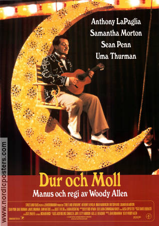 Dur och moll 1999 poster Sean Penn Samantha Morton Uma Thurman Woody Allen