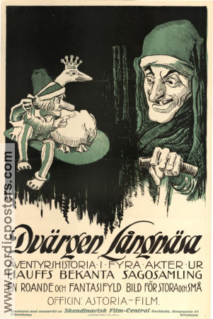 Dvärgen Långnäsa 1921 poster Herma Thun Fritz Strassny Ladislaus Tuszynski Filmen från: Austria