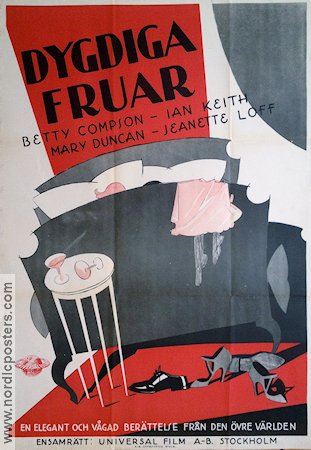 Dygdiga fruar 1930 poster Betty Compson Mal St Clair