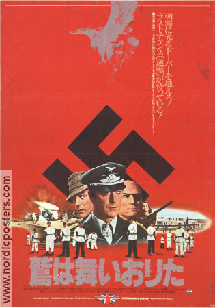 The Eagle Has Landed 1976 poster Michael Caine Donald Sutherland Robert Duvall John Sturges Krig Hitta mer: Nazi