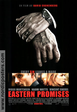 Eastern Promises 2007 poster Viggo Mortensen David Cronenberg