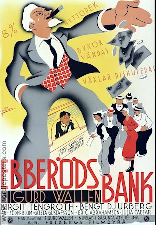 Ebberöds bank 1935 poster Sigurd Wallén