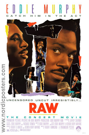 Eddie Murphy Raw 1987 poster Eddie Murphy Robert Townsend Dokumentärer