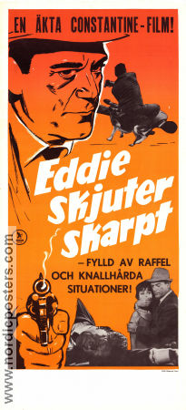 Eddie skjuter skarpt 1962 poster Eddie Constantine Albert Préjean Carla Marlier Jean-Louis Richard