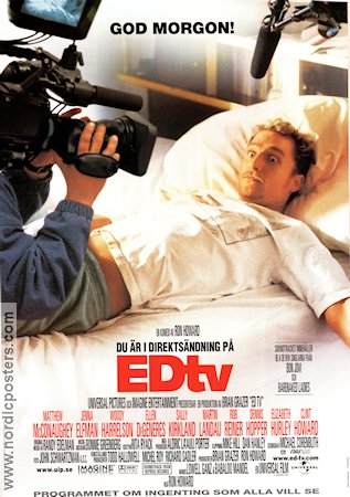 EdTV 1999 poster Matthew McConaughey Jenna Elfman Woody Harrelson Ron Howard