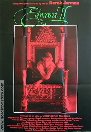 Edward II 1991 poster Derek Jarman Christopher Marlowe Steven Waddington