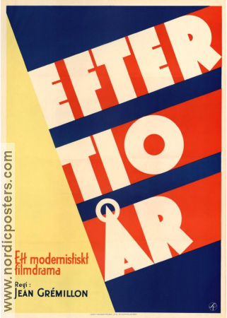 Efter tio år 1930 poster Pierre Alcover Joe Alex Jean Grémillon