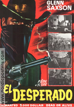 El Desperado 1967 poster Glenn Saxson Luigi Capuano