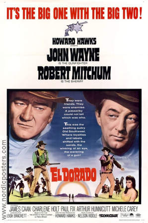 El Dorado 1966 poster John Wayne Robert Mitchum James Caan Howard Hawks