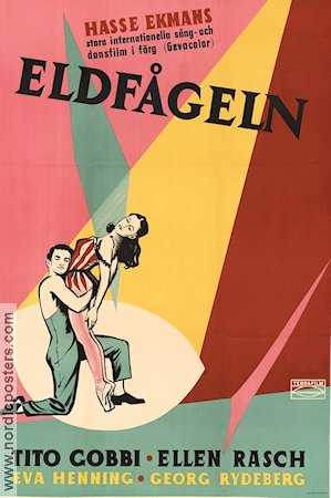 Eldfågeln 1952 poster Ellen Rasch Tito Gobbi Eva Henning Hasse Ekman Balett