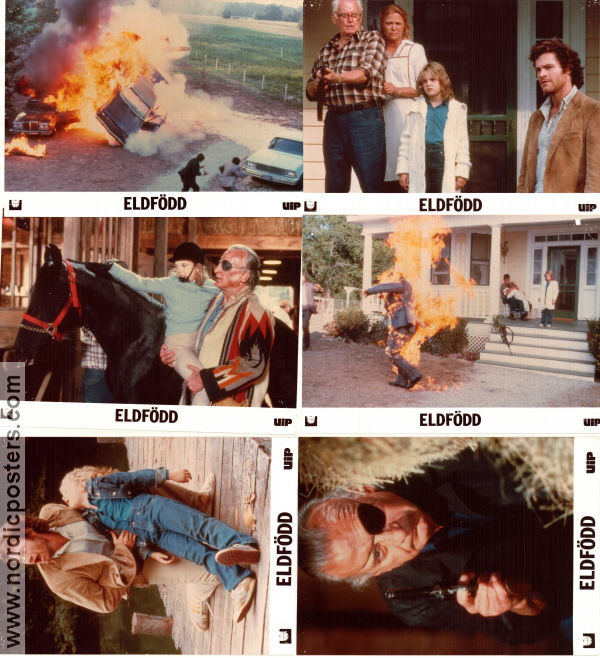 Eldfödd 1984 lobbykort Drew Barrymore David keith Freddie Jones Mark L Lester Text: Stephen King