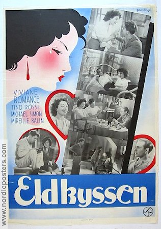 Eldkyssen 1938 poster Viviane Romance Tino Rossi Augusto Genina