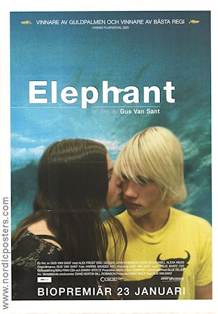 Elephant 2003 poster Elias McConnell Alex Frost Eric Deulen Gus Van Sant