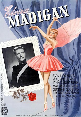 Elvira Madigan 1943 poster Eva Henning Åke Ohberg