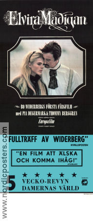 Elvira Madigan 1967 poster Pia Degermark Thommy Berggren Lennart Malmer Bo Widerberg Romantik