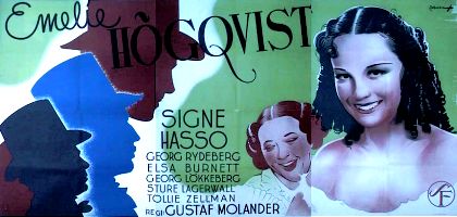 Emelie Högqvist 1939 poster Signe Hasso Georg Rydeberg Hitta mer: Large Poster Eric Rohman art