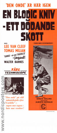 En blodig kniv ett dödande skott 1966 poster Lee Van Cleef Tomas Milian Walter Barnes Sergio Sollima