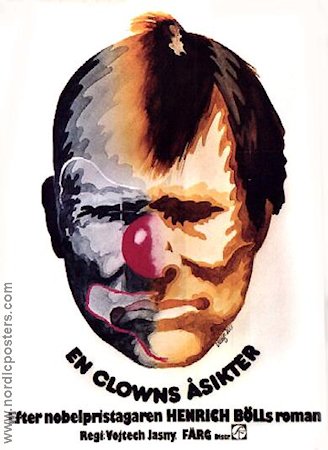 En clowns åsikter 1976 poster Henrich Böll Vojtek Jasny Cirkus