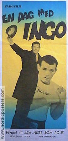 En dag med Ingo 1960 poster Ingemar Johansson Boxning