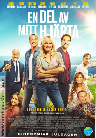 En del av mitt hjärta 2019 poster Malin Akerman Christian Hillborg Jonas Karlsson Edward af Sillén