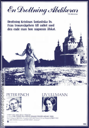 En drottning abdikerar 1974 poster Peter Finch Liv Ullmann Cyril Cusack Anthony Harvey