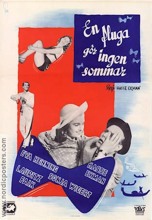 En fluga gör ingen sommar 1947 poster Eva Henning Hasse Ekman