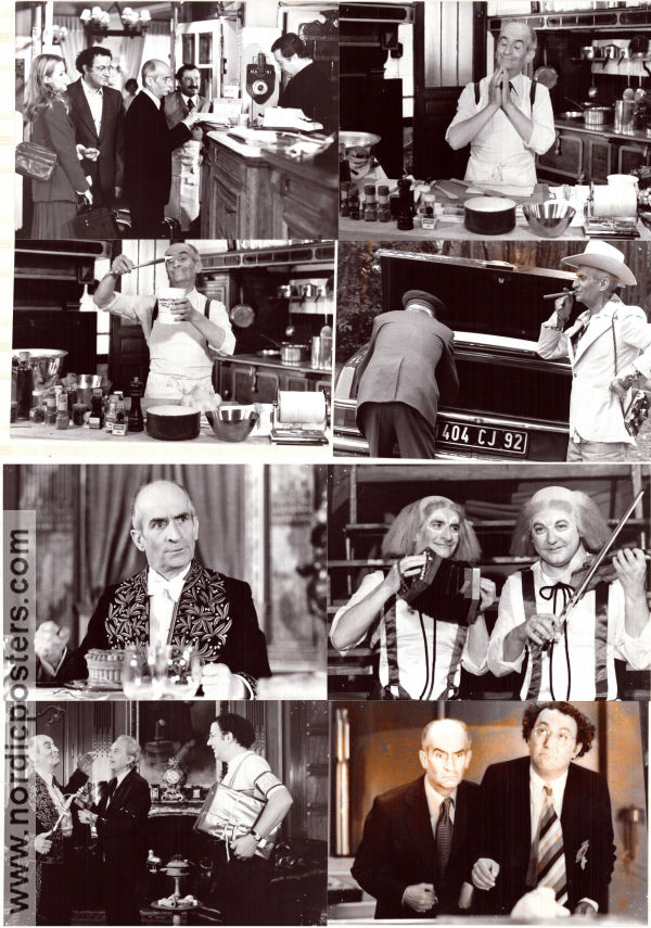 En fluga i soppan 1976 filmfotos Louis de Funes Coluche Ann Zacharias Claude Zidi