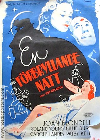 En förbryllande natt 1941 poster Joan Blondell