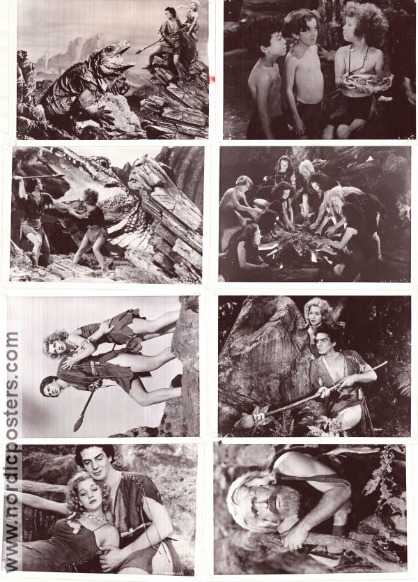 En försvunnen värld 1940 filmfotos Victor Mature Lon Chaney Jr Carole Landis Hal Roach Dinosaurier och drakar