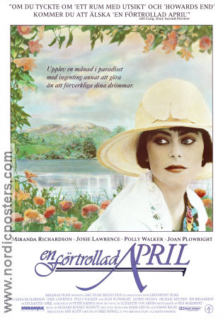 En förtrollad april 1992 poster Miranda Richardson Josie Lawrence Alfred Molina Jim Broadbent Joan Plowright Mike Newell