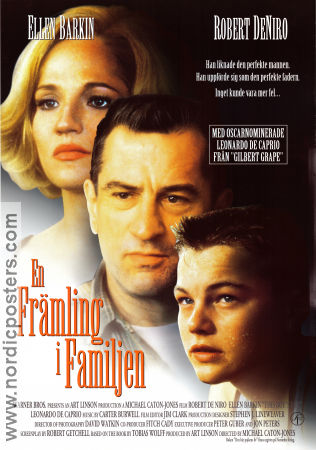 En främling i familjen 1993 poster Robert De Niro Ellen Barkin Leonardo DiCaprio Michael Caton-Jones Barn