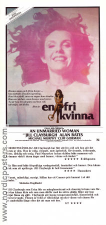 En fri kvinna 1978 poster Jill Clayburgh Alan Bates Michael Murphy Paul Mazursky