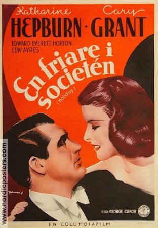 En friare i societén 1938 poster Katharine Hepburn Cary Grant