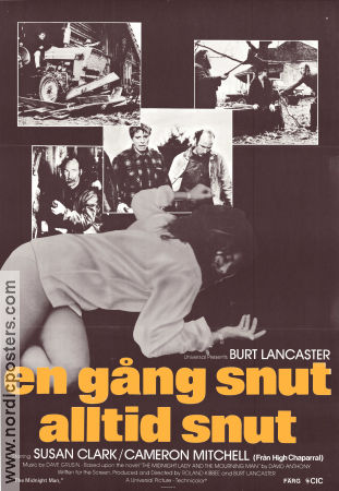 En gång snut alltid snut 1974 poster Burt Lancaster Susan Clark Cameron Mitchell Roland Kibbee Poliser