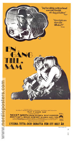 En gång till Sam 1972 poster Diane Keaton Woody Allen Instrument