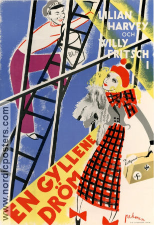 En gyllene dröm 1932 poster Lilian Harvey Willy Fritsch Paul Martin