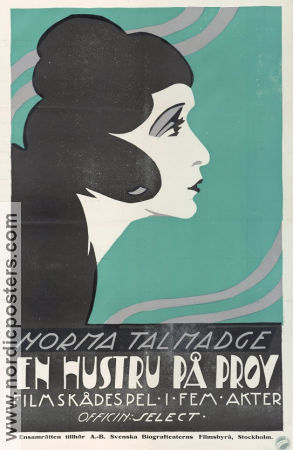 En hustru på prov 1919 poster Norma Talmadge Thomas Meighan Sidney Franklin