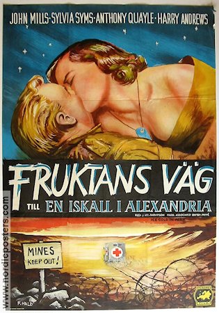 En iskall i Alexandria 1959 poster John Mills Sylvia Syms