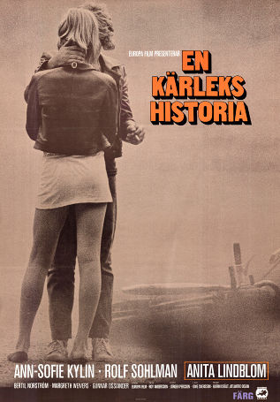 En kärlekshistoria 1970 poster Ann-Sofie Kylin Roy Andersson