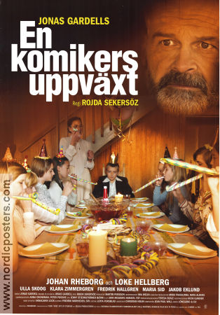 En komikers uppväxt 2019 poster Johan Rheborg Loke Hellberg Elisabet Xie Rojda Sekersöz Text: Jonas Gardell
