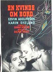 En kvinde ombord 1942 poster Edvin Adolphson