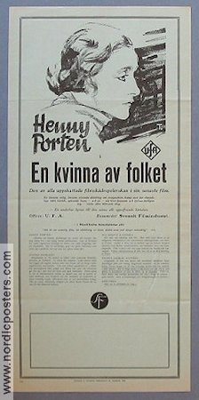 En kvinna av folket 1929 poster Henny Porten