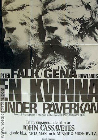 En kvinna under påverkan 1975 poster Peter Falk Gena Rowlands John Cassavetes