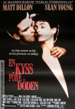 En kyss före döden 1991 poster Matt Dillon Sean Young James Bonfanti James Dearden