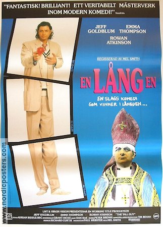 En lång en 1989 poster Rowan Atkinson Jeff Goldblum Emma Thompson Mel Smith