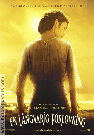 En långvarig förlovning 2004 poster Audrey Tautou Gaspard Ulliel Jodie Foster Jean-Pierre Jeunet