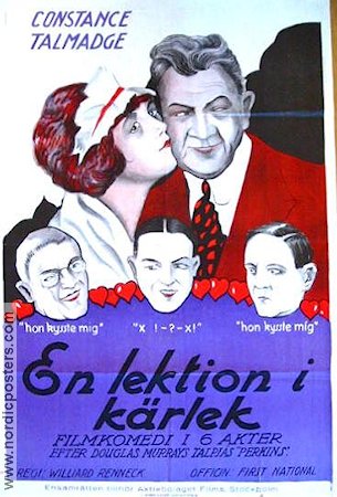 En lektion i kärlek 1921 poster Constance Talmadge