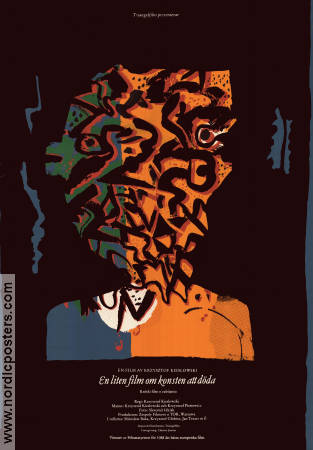 En liten film om konsten att döda 1988 poster Miroslaw Baka Krzysztof Kieslowski Konstaffischer Filmen från: Poland