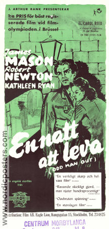 En natt att leva 1947 poster James Mason Robert Newton Cyril Cusack Carol Reed