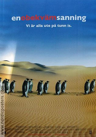 En obekväm sanning 2006 poster Al Gore Davis Guggenheim Dokumentärer Fåglar